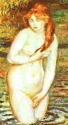 Pierre Renoir Young Woman Bathing France oil painting reproduction